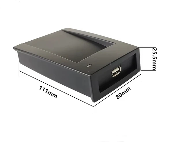 R10DC Çift Frekans 13.56Mhz ve 125Khz Usb Rfid Okuyucu Dual RFID Manyetik Kart Anahtarlık Etiket Oku - Resim 2