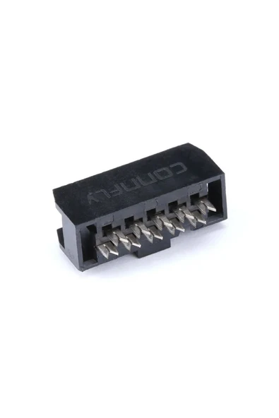 2x5 Pin IDC Konnektör 10 Pin Kablo Soketi 2.54mm 180 Derece Dişi Header Devre PCB Bağlantı Parçası - Resim 3