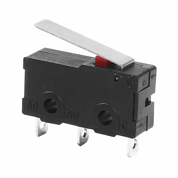 KW11-3Z-B Micro Switch Anahtar 16mm Kol 5A 250V Kollu NO NC COM SPDT Sınırlayıcı Momentary Buton - Resim 3