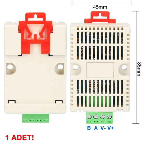 SHT20 Sıcaklık ve Nem Sensörü RS485 Haberleşme -40C /125C Termometre Isı Klima Termostat Medikal - Resim 4