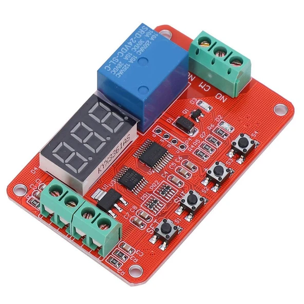 DVB01 DC12V Modül Voltmetre Şarj Deşarj Koruma Voltaj Aralık Karşılaştırıcı 220V 6A Röle Kontrol - Resim 3