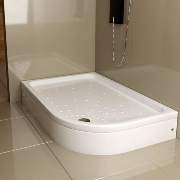 UBM 70x90 cm Asimetrik Oval Duş Teknesi Sol