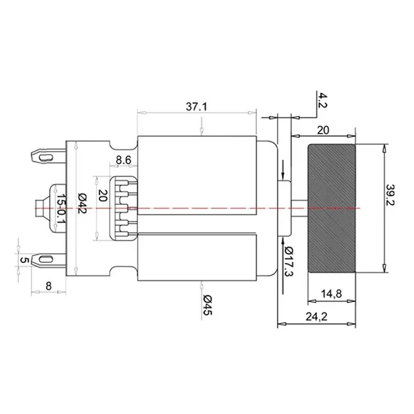 RS775 DC 12V Titreşim Motoru 8000rpm Elektrikli Masaj Koltuk Güzellik Makinesi Hayvan Yem Besleyici - Resim 5