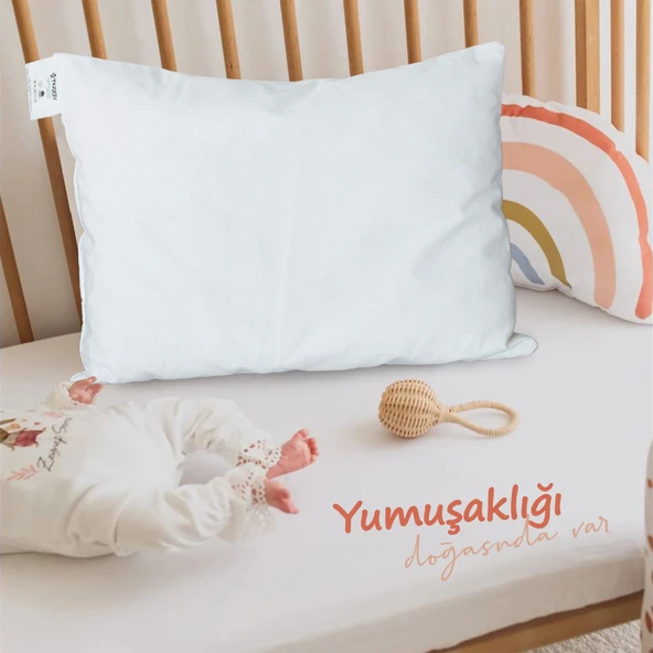 Huggy %100 Yeni Zelanda Kuzu Yünü 30x40 cm Bebek Yastığı - 3
