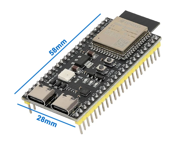 ESP32-S3-DevKitC-1 N16R8 Wifi Bluetooth 5 Modül Geliştirme Kartı ESP32-S3-N16R8 32 Bit Çift Çekirdek - Resim 3