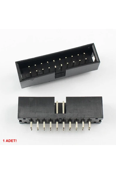 2x10 Pin Erkek Box Header Çift Sıra 180 Derece 2.54mm PCB Montaj Konnektör IDC Soket Breadboard Pcb ürün görseli