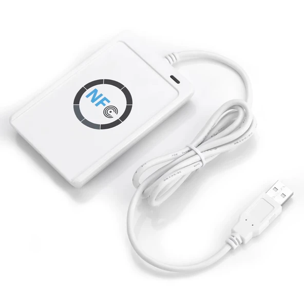 ACR122U 13.56Mhz Rfid Okuyucu Yazıcı Usb Kopyalayıcı Nfc Manyetik Kart Anahtarlık Etiket Okuyucu