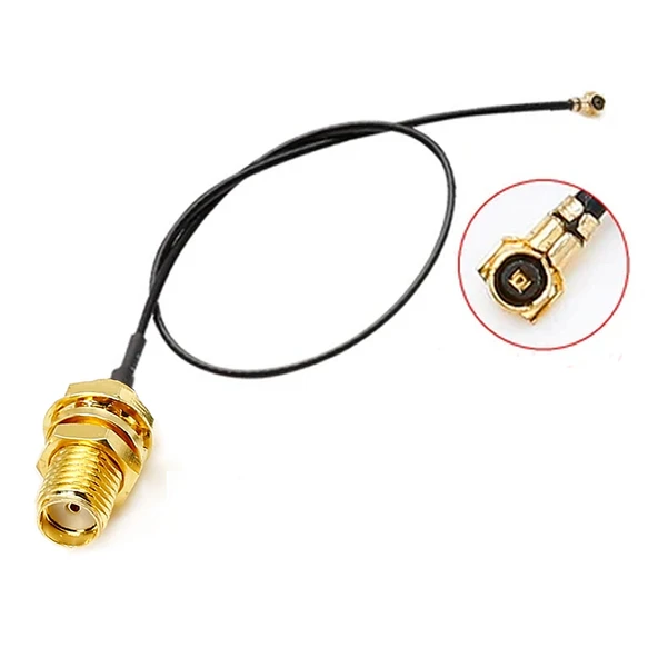 20cm Sma Dişi Ipex4 Mhf4 Rf Bağlantı Kablosu SMA Dişi Soket to Altın Kaplama Konnektör Koaksiyel Kab - Resim 5