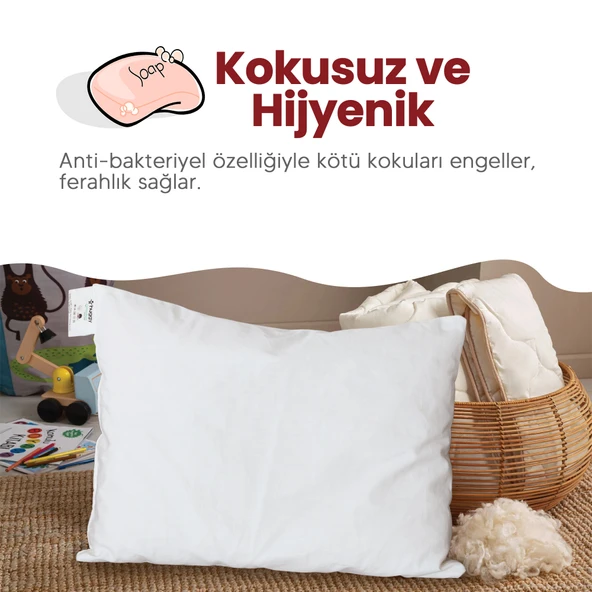 Huggy %100 Yeni Zelanda Kuzu Yünü 30x40 cm Bebek Yastığı - 7