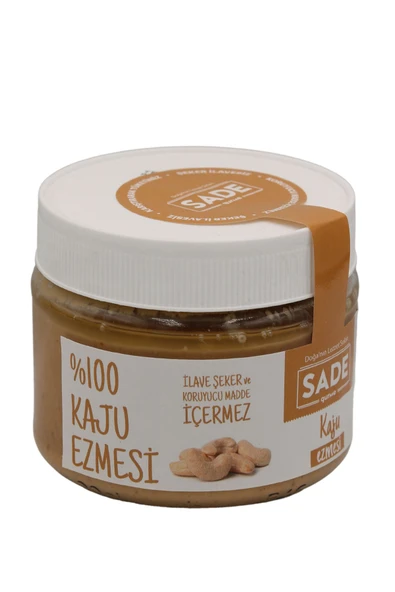 Sade Organik %100 Kaju Ezmesi - %100 Badem Ezmesi 2'li Paket - 2