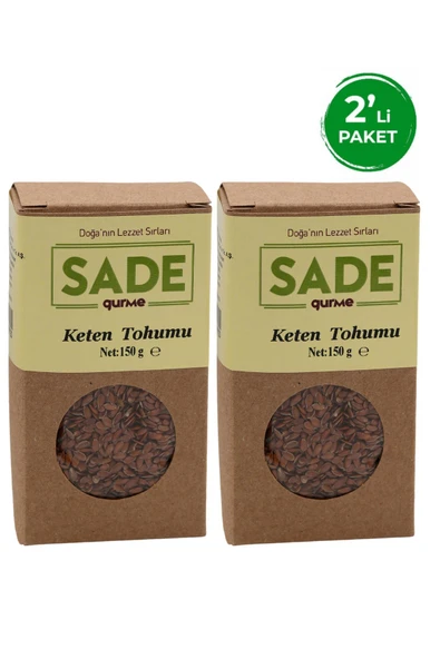 Sade Organik Keten Tohumu 150gr 2'li Paket