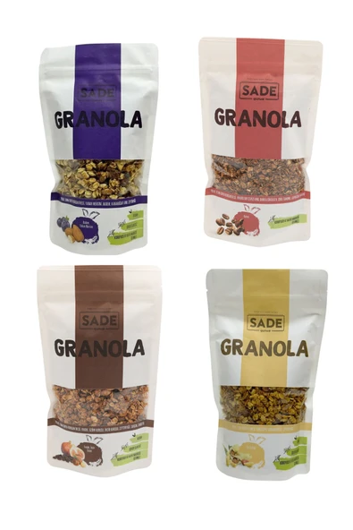 Sade Organik GRANOLA PAKETİ 200 GR 4 LÜ PAKET (4 X 200 gr )