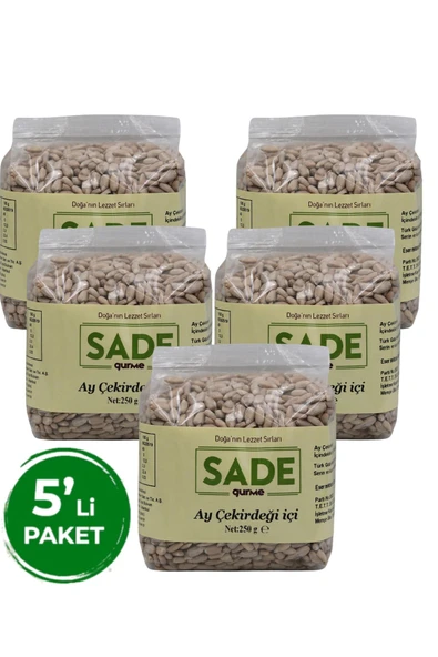 Sade Organik Ayçekirdek İçi 250 gr 5'li Paket