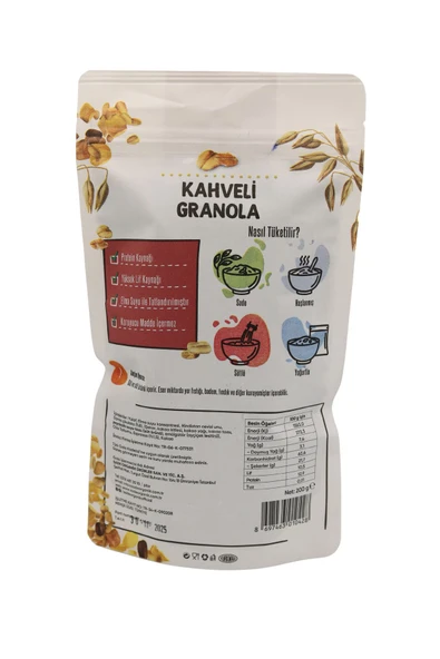 Sade Organik KAHVELİ - İNCİR ÜZÜM GRANOLA 200 GR 2 Lİ PAKET - 2