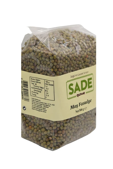 Sade Organik Sade Gurme Maş Fasulye 500 Gr. 2'li Ppaket - 3