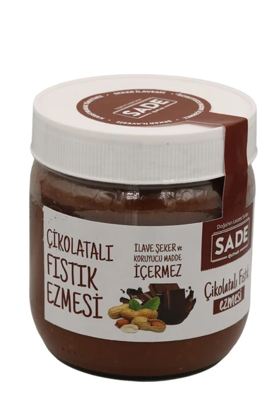 Sade Organik Çikolatalı Fıstık Ezmesi 360g - Ham Ballı Ceviz Ezmesi 280g 2'li Paket - 4
