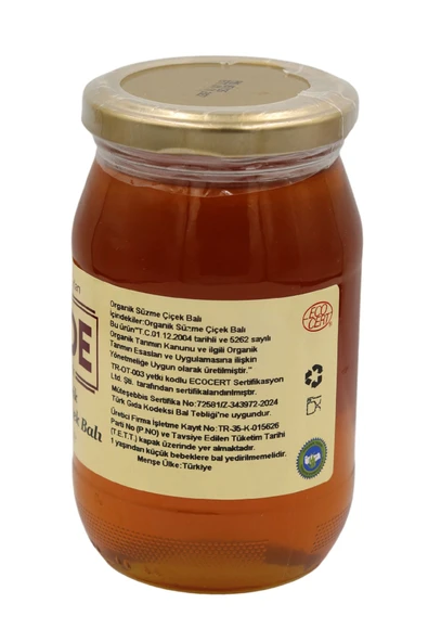 Sade Organik Organik Süzme Çiçek Balı 460 gr 2'li Paket - 2