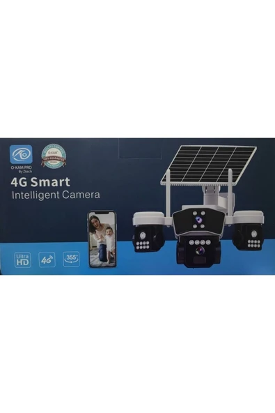 O-KAM-9090 4G Solar 6MP PTZ Dual LENS IP KAMERA - 3