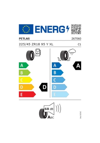 Petlas 225/45 ZR18 TL 95Y XL Prestıge Sport Yaz Lastiği 2025 - 2