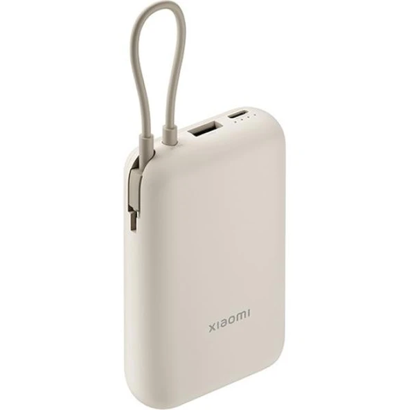 Xiaomi Power Bank 10000mAh (Integrated Cable) beige renk  GL