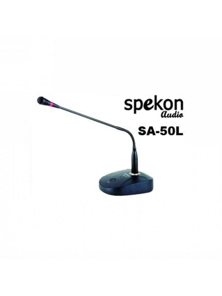 SPEKON SA-50N 500 OHM KABLOLU IŞIKLI KÜRSÜ MİKROFONU