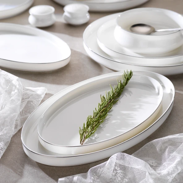 Schafer Superfine Bone Lumiere Yemek Takımı 56 Parça-Platin - 3