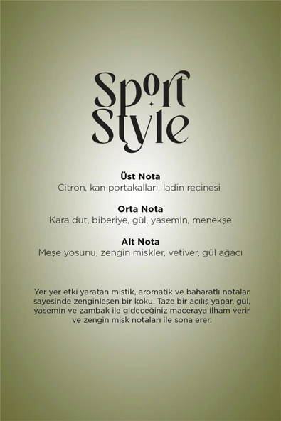 Carpex Sports Style A1 Koku Kartuşu 200 ml Classic Seri - Resim 3