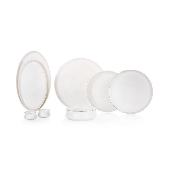 Schafer Superfine Bone Lumiere Yemek Takımı 56 Parça-Platin - 4