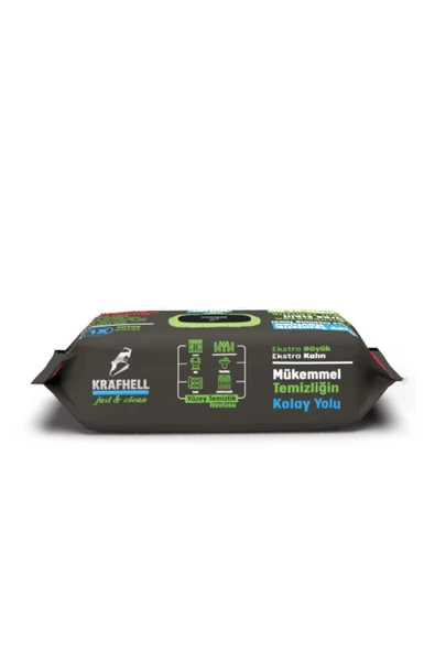 KRAFHELL Fast & Clean Ekstra Büyük Yüzey Temizlik Havlusu Sirke Etkili Xl 100 Yaprak