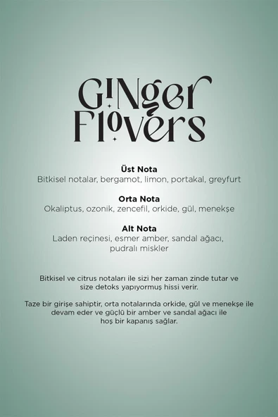Carpex Ginger Flowers 50ml Premium Seri - Resim 3