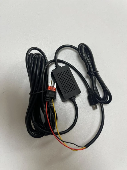 Araç İçi Kamera Adaptörü 12-24V/5V  Mini USB 3A Park Modu Adaptör - 8