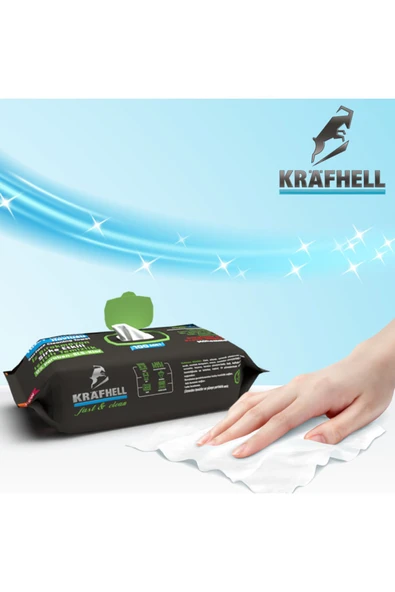 KRAFHELL Fast & Clean Ekstra Büyük Yüzey Temizlik Havlusu Sirke Etkili Xl 100 Yaprak - Resim 4