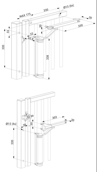 LOCINOX KOMPAKT COK YONLU KAPI KAPATICI - 5