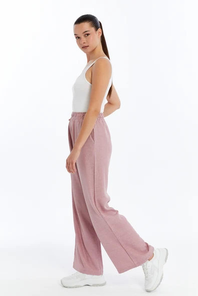 Kadın Pantolon Keten Karışımlı Belİ Lastikli Kırışmaz Kumaş Pantolon KETEN-PANTOLON - 3