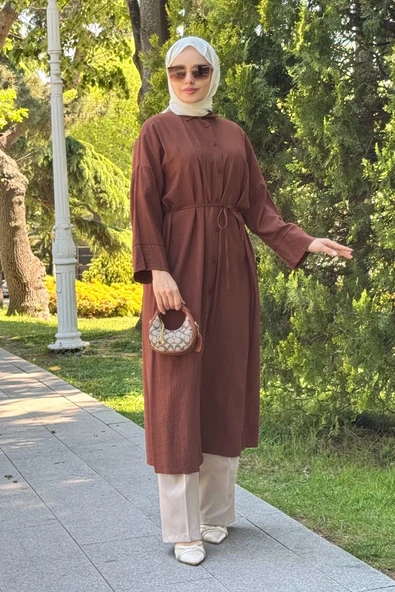 D013 PAT DETAY ELBİSE - 11