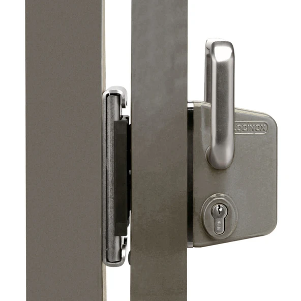 LOCINOX Yüzeye Monte Sürgülü Kapı Kilidi GÜMÜŞ RENGİ - 4