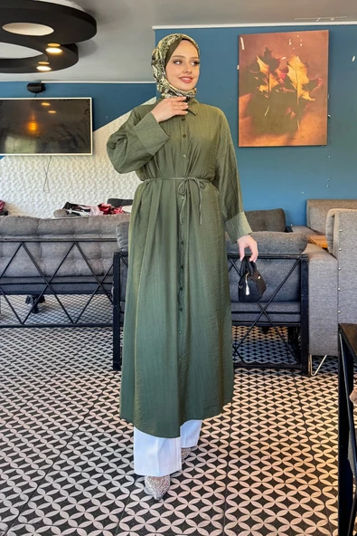 D013 PAT DETAY ELBİSE - 4