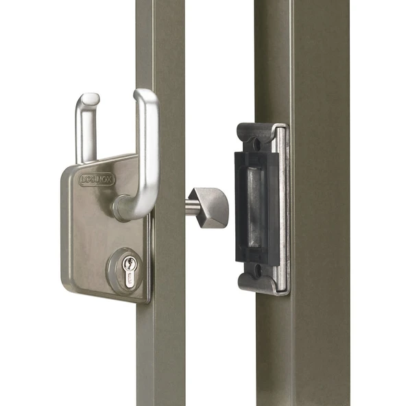 LOCINOX Yüzeye Monte Sürgülü Kapı Kilidi GÜMÜŞ RENGİ - 2
