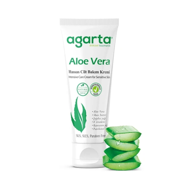 Agarta Doğal Cilt Bakım Kremi 75 Ml Aloe Vera