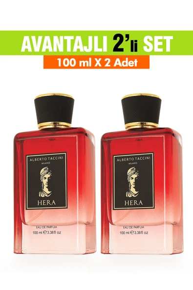 Alberto Taccini HERA Kadın Parfümü 2'li Set 100 ml