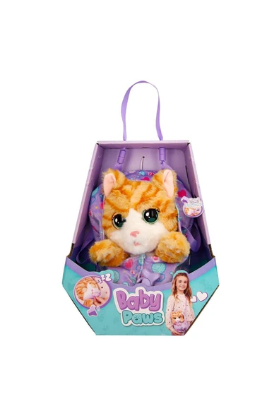 GIOCHI PREZIOSI BAW05000 Baby Paws Sesli Kedi 20 cm Peluş
