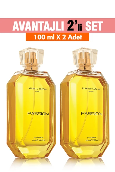 2'Li Set Alberto Taccini PASSION Kadın Parfümü -100 ml