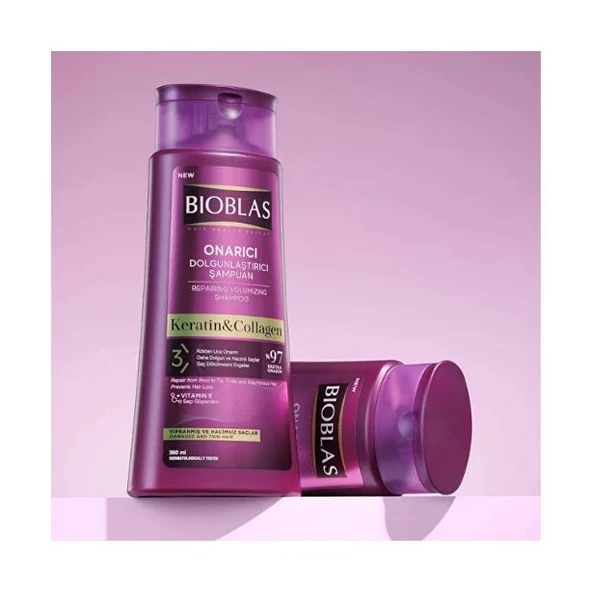 Bioblas Keratin ve Collagen Onarıcı Dolgunlaştırıcı Şampuan 360 ml - 2
