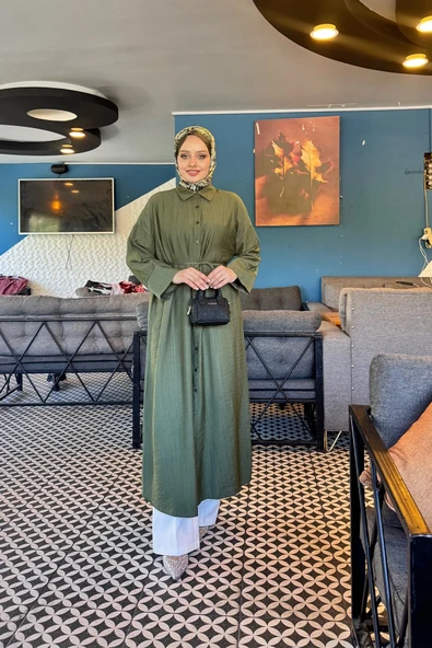 D013 PAT DETAY ELBİSE - 2