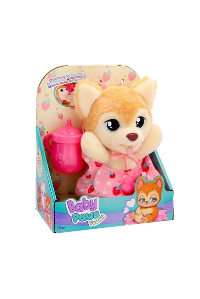 GIOCHI PREZIOSI BAW03300 Baby Paws Yummy Shiba Inu 18 cm Peluş
