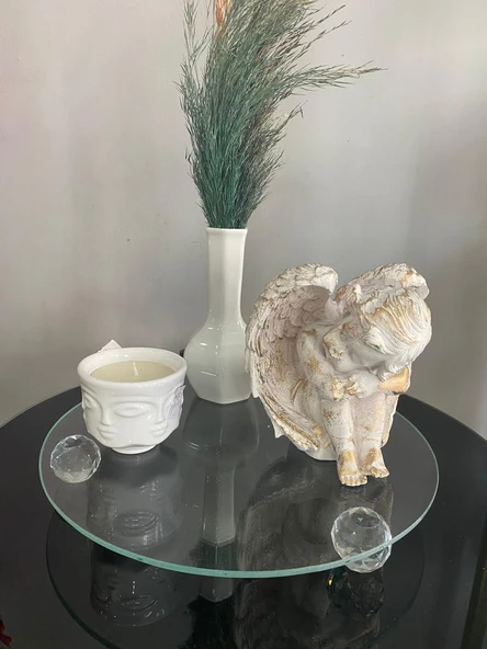 Cam Sunumluk sephpa üstü Pasta Tabağı kahve sunumu - 4