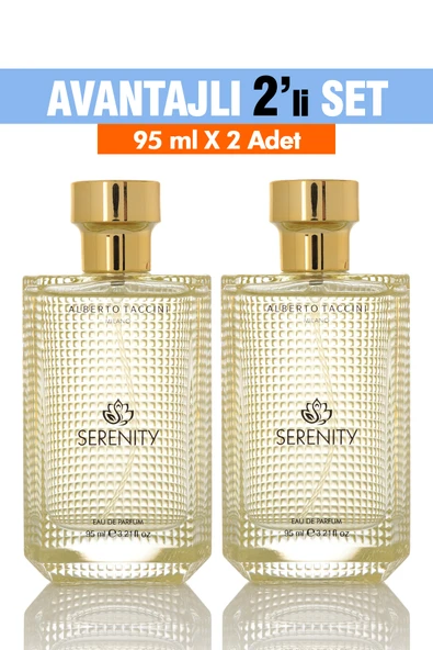 2'Li Set Alberto Taccini SERENITY Kadın Parfümü - 95 ml