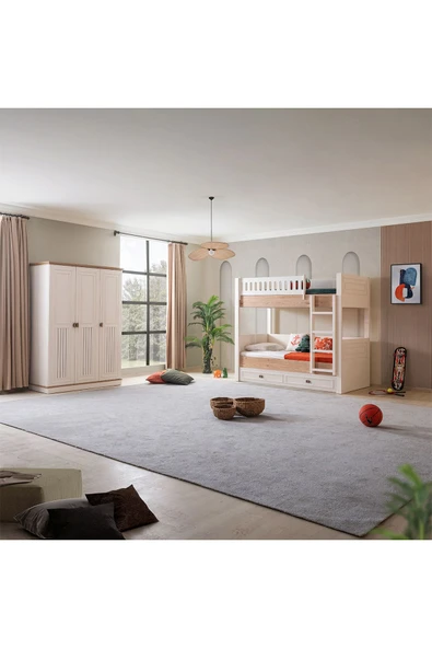 Ranza, Zenit Yavrulu Ranza 3 Kapaklı Dolap 2 Adet Comfort Yatak - 2