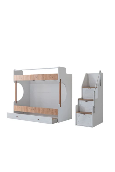 Ranza, Vita Bohem Yavrulu Ceviz Ranza 4 Kapaklı Dolap 3 Adet Comfort Yatak - 4