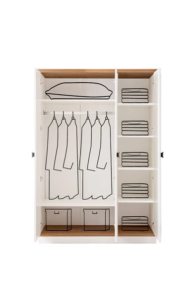 Ranza, Zenit Plus Yavrulu Ranza 3 Kapaklı Dolap 2 Adet Comfort Yatak - 8